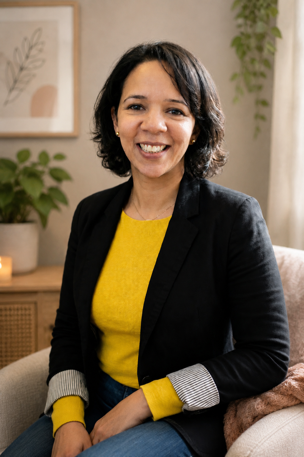 Michelle Batista, MHC-LP, bilingual therapist in New York offering online therapy in English and Spanish